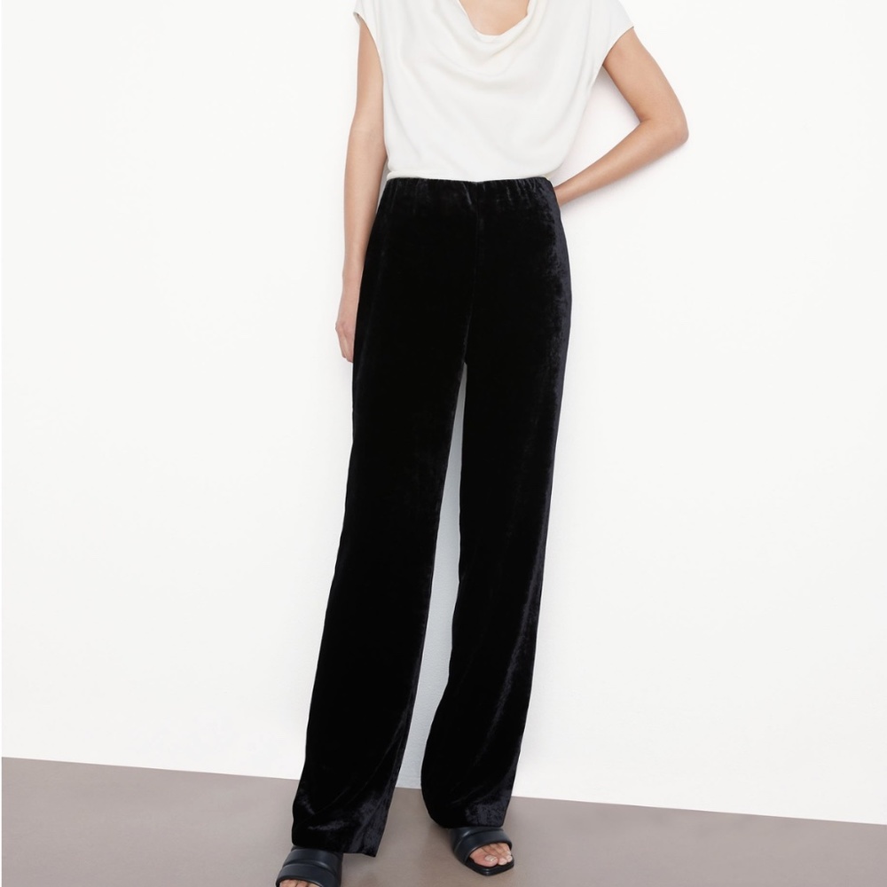 Black Velvet🐈‍⬛draped pants flowy and flared